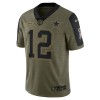 Dallas Cowboys Tröjor Roger Staubach 12 Nike 2021 Salute to Service - Herr Dallas Cowboys Tröjor Roger Staubach 12 Nike 2021 Salute to Service - Herr